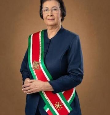 Presidenta de Surinam llegará a República Dominicana este sábado; será recibida por el presidente Luis Abinader en el Palacio Nacional el lunes